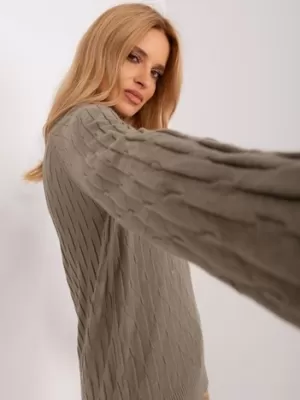 Dámský svetr WOOL FASHION ITALIA AT-SW-2326.37X KHAKI