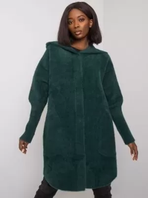 Dámský kabát FACTORY PRICE MBM-PL-1518.95P DARK GREEN
