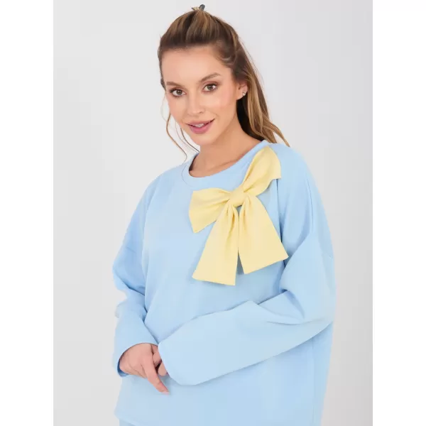  Dámská tepláková souprava RUE PARIS IT-KMPL-22220.25 LIGHT BLUE 