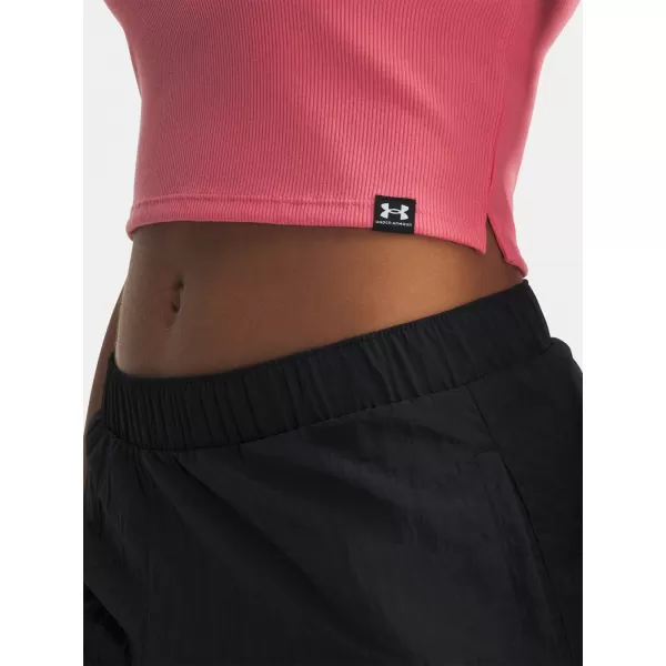  Dámské triko UNDER ARMOUR RIVAL RIB BABY TEE 6000264-600 RŮŽOVÁ 