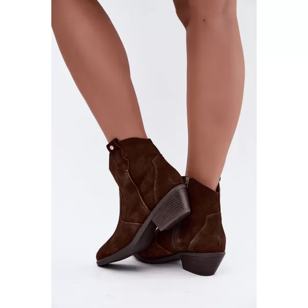  Dámské kotníkové boty BIG STAR SHOES SS274463 HNĚDÁ 