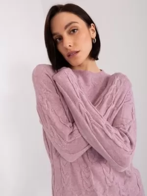 Dámský svetr WOOL FASHION ITALIA AT-SW-2340.80 BRIGHT PURPLE