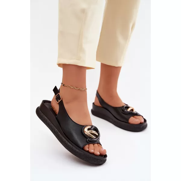  Dámské sandály S.BARSKI KV61-6047 BLACK 