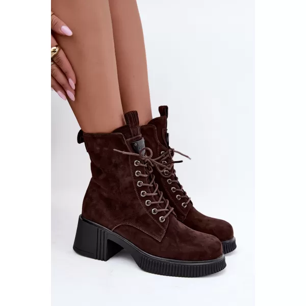  Dámské kotníkové boty VINCEZA 67009 BROWN 