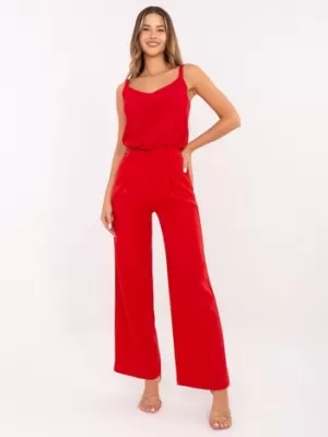 Dámské kalhoty ITALY MODA DHJ-SP-15679-1.35X RED