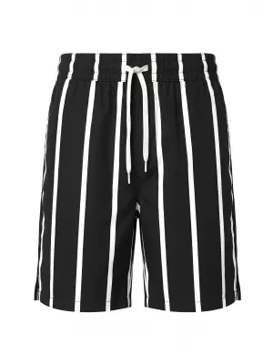 Pánské šortky URBAN CLASSICS TB8430-00826 BLACK/WHITE