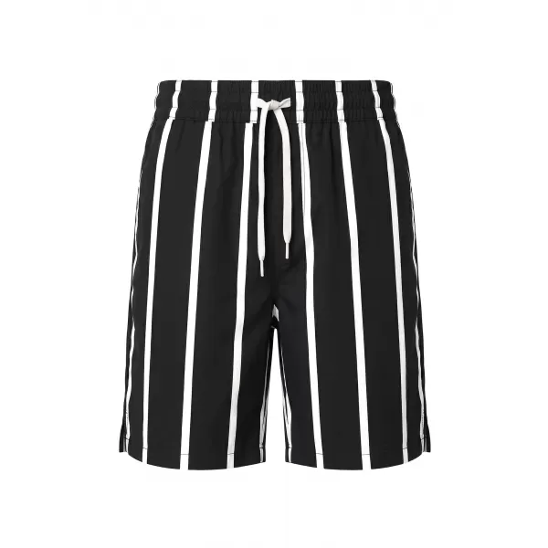  Pánské šortky URBAN CLASSICS TB8430-00826 BLACK/WHITE 