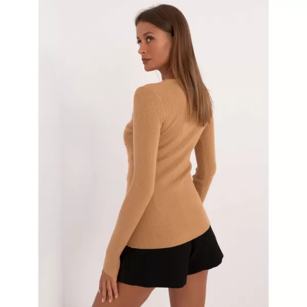  Dámský svetr WOOL FASHION ITALIA AT-SW-2332-2.62 CAMEL 