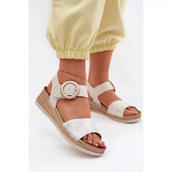  Dámské sandály INBLU RV000013 BEIGE 
