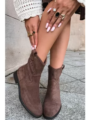 Dámské kozačky S.BARSKI HY62-8125 BROWN