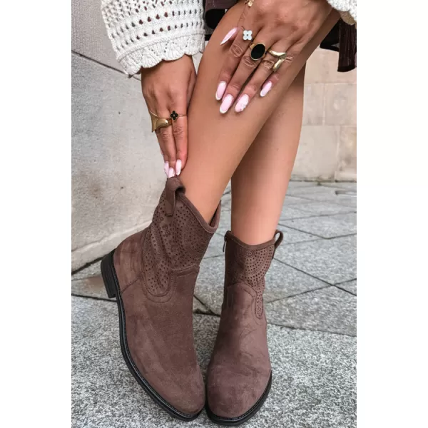  Dámské kozačky S.BARSKI HY62-8125 BROWN 