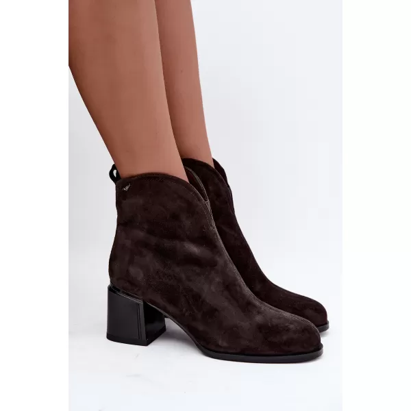  Dámské kotníkové boty VINCEZA 91178 BROWN 