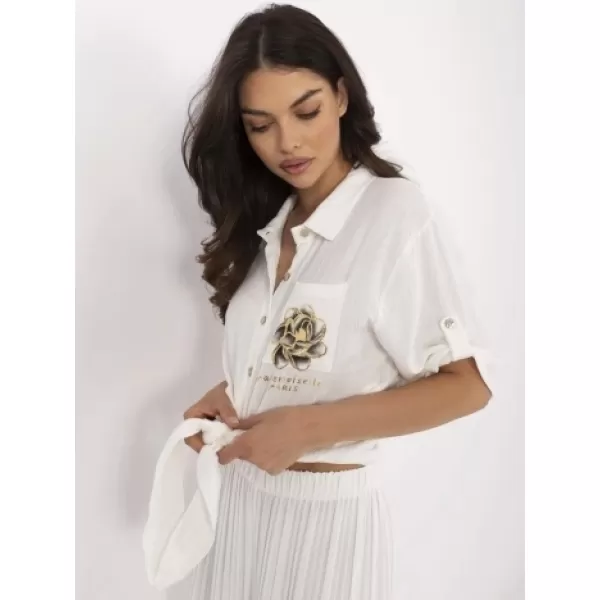  Dámská košile ITALY MODA DHJ-KS-8595-1.66 ECRU 