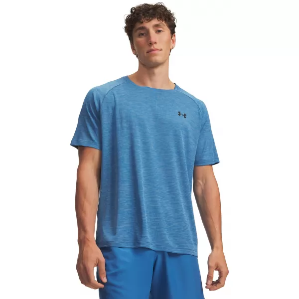  Pánské triko UNDER ARMOUR TECH TEXTURED SS 1382796-430 MODRÁ 