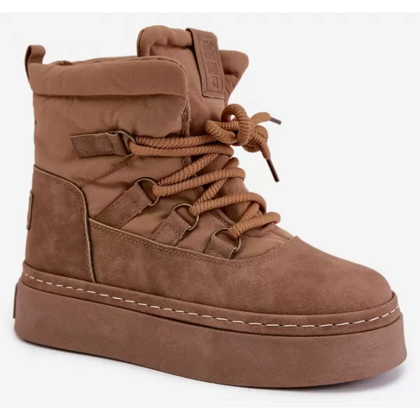  Dámské sněhule BIG STAR SHOES UU274190 BROWN/BEIGE 