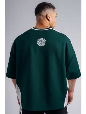 Oversized tričko NEBBIA PRIMAL 869 DARK GREEN