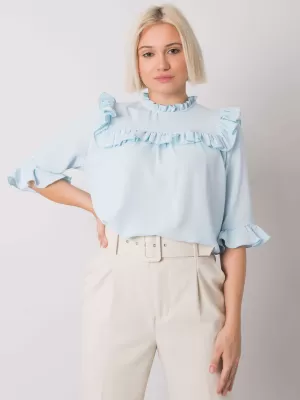 Dámská halenka RUE PARIS CHA-BZ-3312.30 LIGHT BLUE