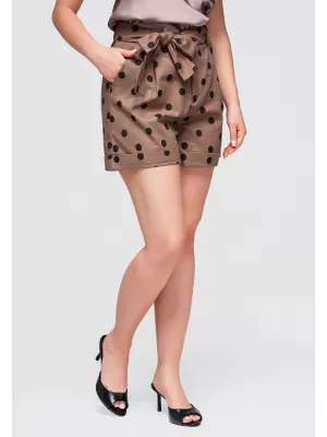 Dámské kraťasy OMBRE OW-ST-E0014 BROWN