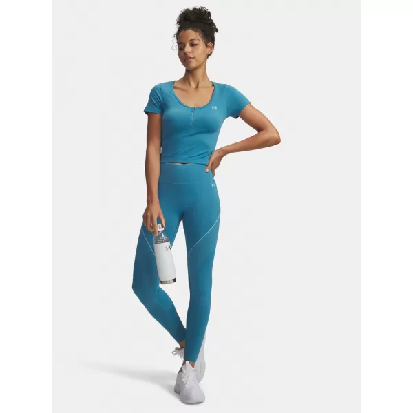  Dámské legíny UNDER ARMOUR VANISH SEAMLESS LEGGING 6000646-466 MODRÁ 