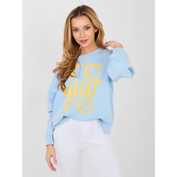  Dámská mikina RUE PARIS IT-BL-22183.45 LIGHT BLUE 