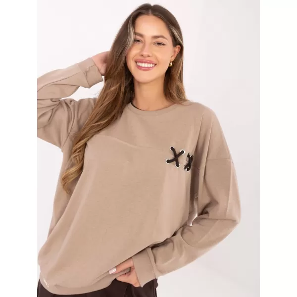  Dámská mikina RELEVANCE RV-BL-A941.58 DARK BEIGE 