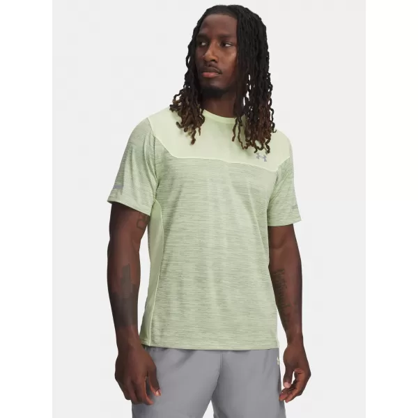  Pánské triko UNDER ARMOUR TECH UTILITY SS 6004965-391 ZELENÁ 