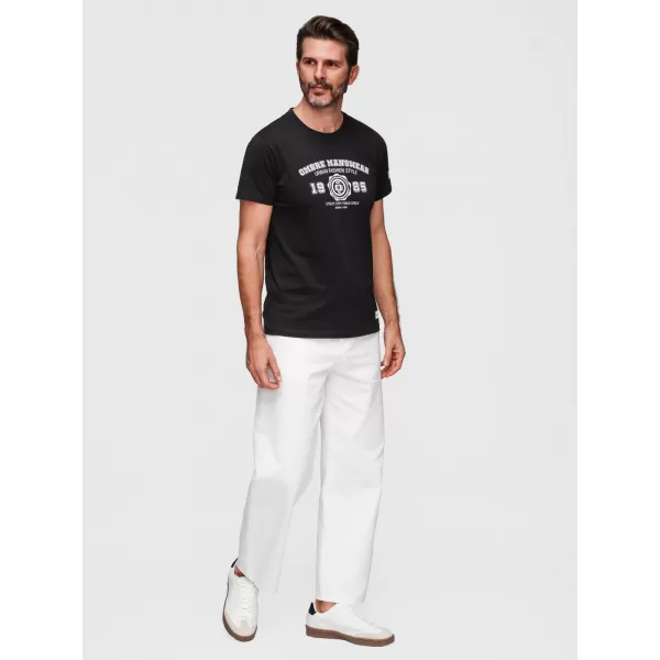  Pánské triko OMBRE OM-TSPT-0269 BLACK 