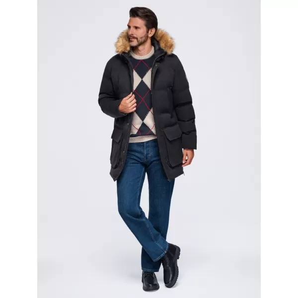  Pánská parka OMBRE OM-JALJ-0310 BLACK 