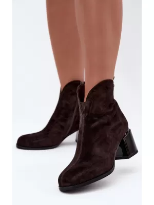 Dámské kotníkové boty VINCEZA 91178 BROWN