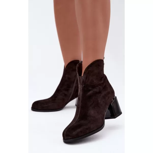  Dámské kotníkové boty VINCEZA 91178 BROWN 