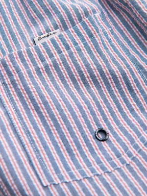 Pánské kraťasy OMBRE OM-SRSS-0214 MUTED BLUE