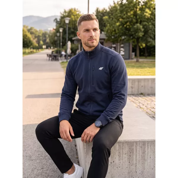  Pánská mikina 4F 4FWMM00TSWSM2547 NAVY 