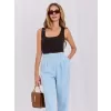 Dámský top RUE PARIS RV-TP-A1464.75 DARK BROWN