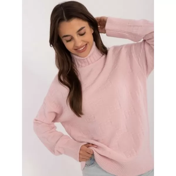  Dámský svetr WOOL FASHION ITALIA AT-SW-2342-1.35 BRIGHT PINK 
