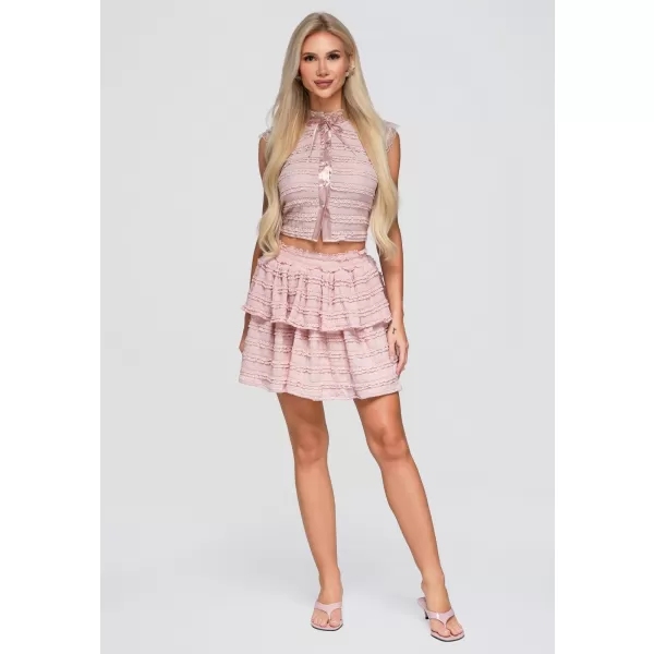 Dámská sukně OMBRE OW-GL-E0014 PINK 
