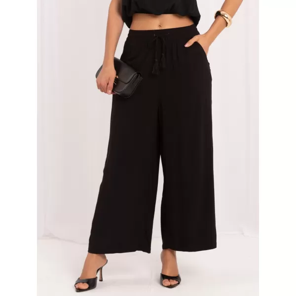  Dámské kalhoty SUBLEVEL D73761AG62237L BLACK 