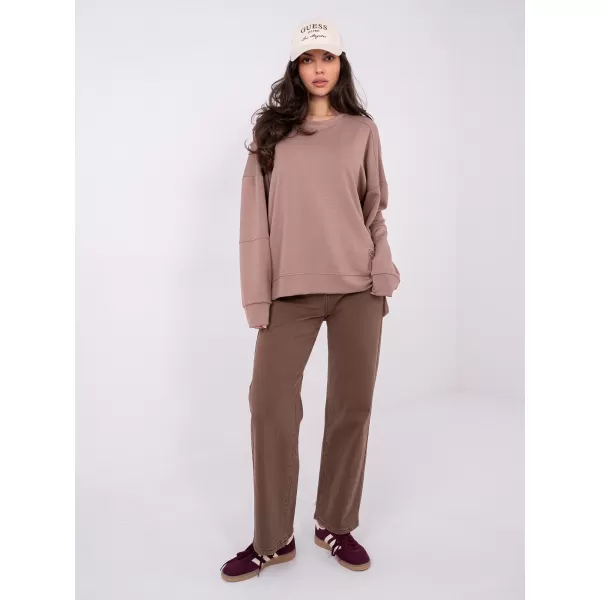  Dámská mikina RUE PARIS RV-BL-A1063.96 DARK BEIGE 