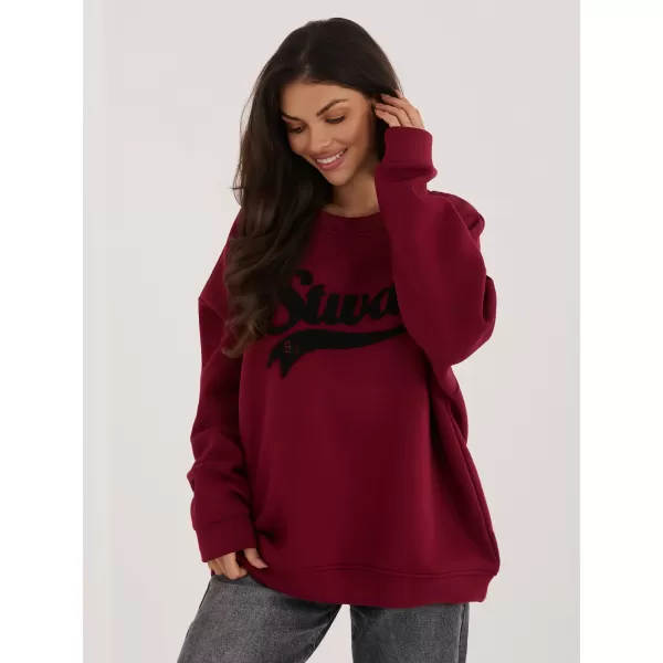  Dámská mikina RUE PARIS RV-BL-A1080.47 BURGUNDY 