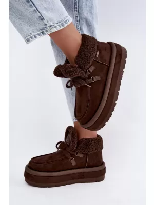 Dámské boty BIG STAR SHOES UU274214 BROWN/BEIGE SHADOWS