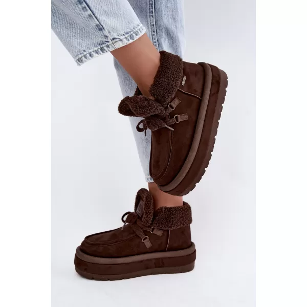  Dámské boty BIG STAR SHOES UU274214 BROWN/BEIGE SHADOWS 