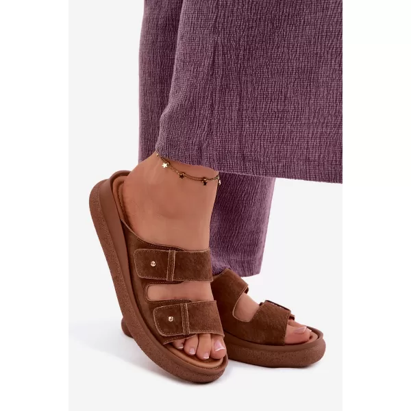  Dámské pantofle VINCEZA 66916 CAMEL 