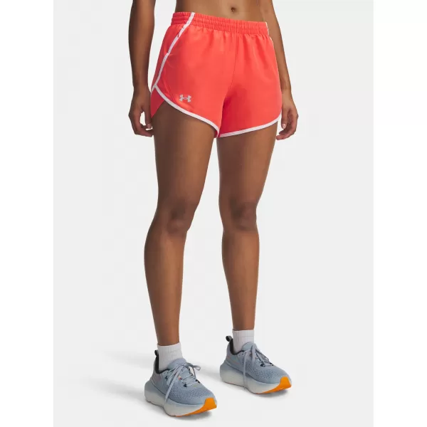  Dámské kraťasy UNDER ARMOUR UA FLY BY 3'' SHORTS 1382438-690 ČERVENÁ 