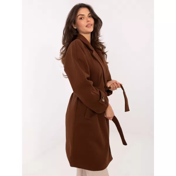  Dámský kabát RUE PARIS IT-PL-A9589.58 BROWN 