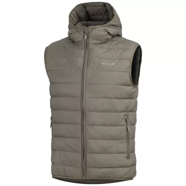  Pánská vesta PENTAGON AURORA 2.0 PUFFER HOODED VEST K04011-2.0 GREEN 