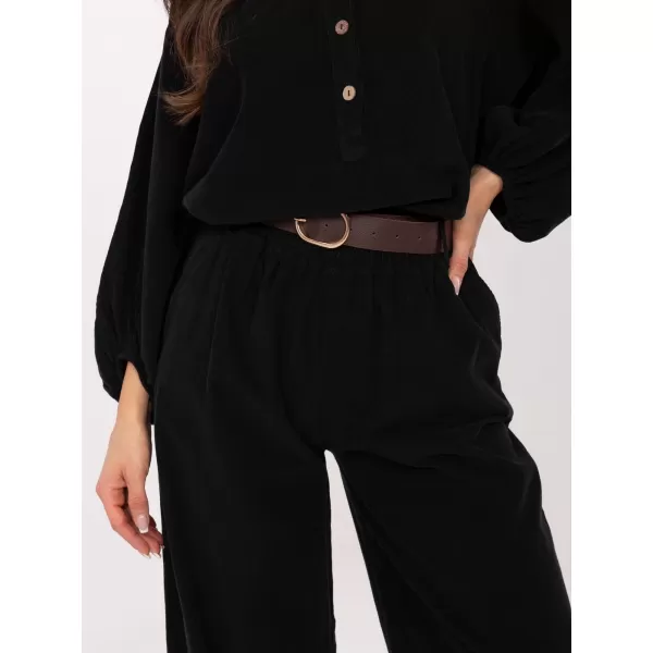  Dámské kalhoty ITALY MODA IT-SP-25782.73 NOIRE 
