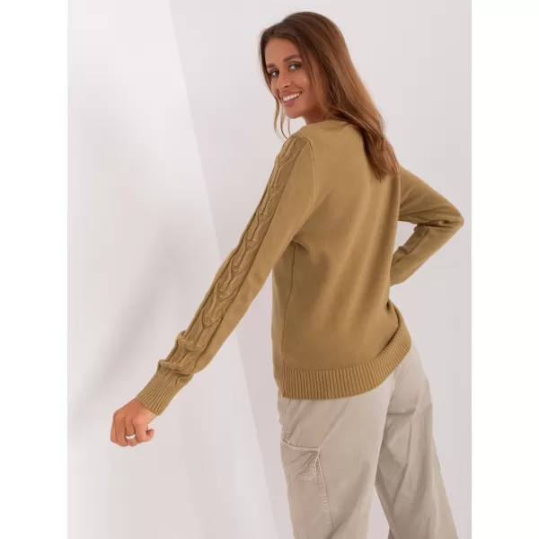  Dámský svetr WOOL FASHION ITALIA AT-SW-2329.98P OLIVE 