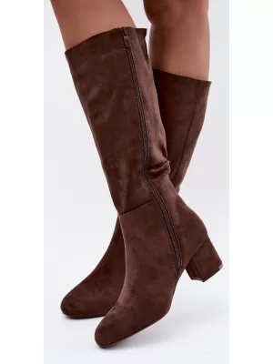 Dámské kozačky S.BARSKI HY62-8131 BROWN
