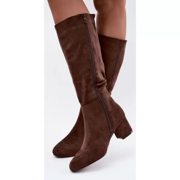  Dámské kozačky S.BARSKI HY62-8131 BROWN 