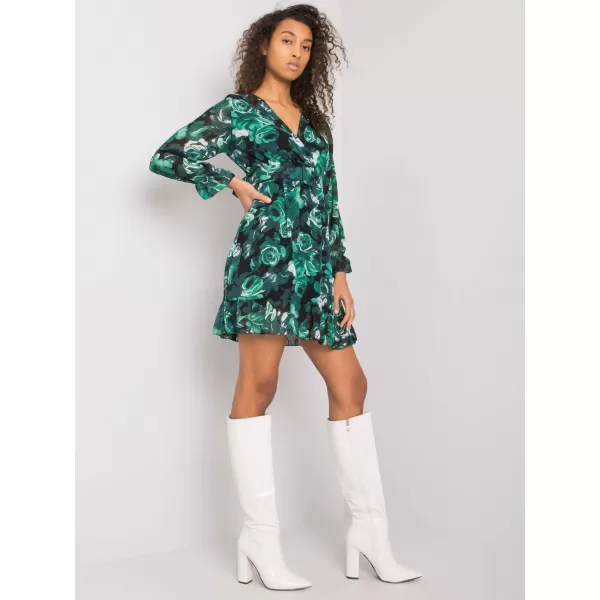  Dámské šaty ITALY MODA DHJ-SK-12220-1.10P DARK GREEN 