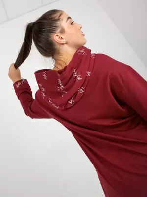 Dámská mikina RELEVANCE RV-BL-8266.34P BURGUNDY